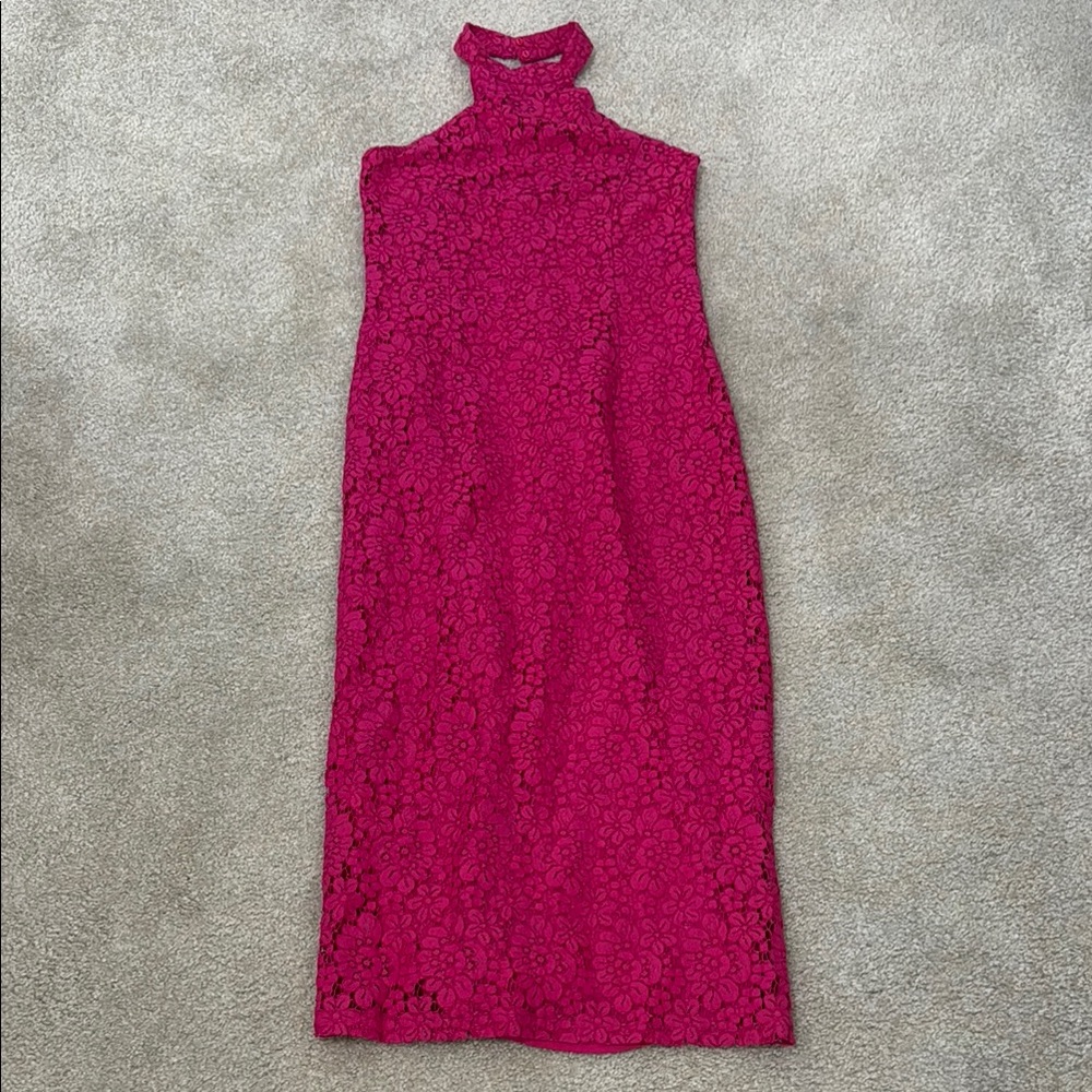 NWT Zara Pink Lace Dress